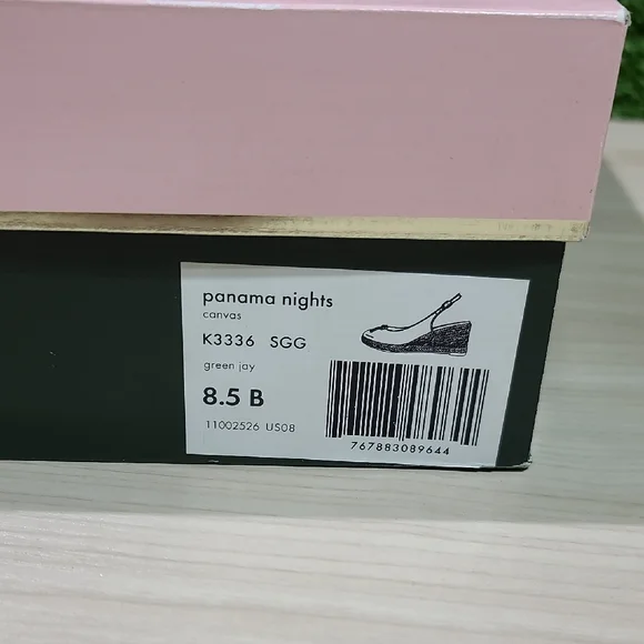 kate spade new york Panama Nights sandals - Green Jay 8.5 B (M) New - Picture 7 of 7